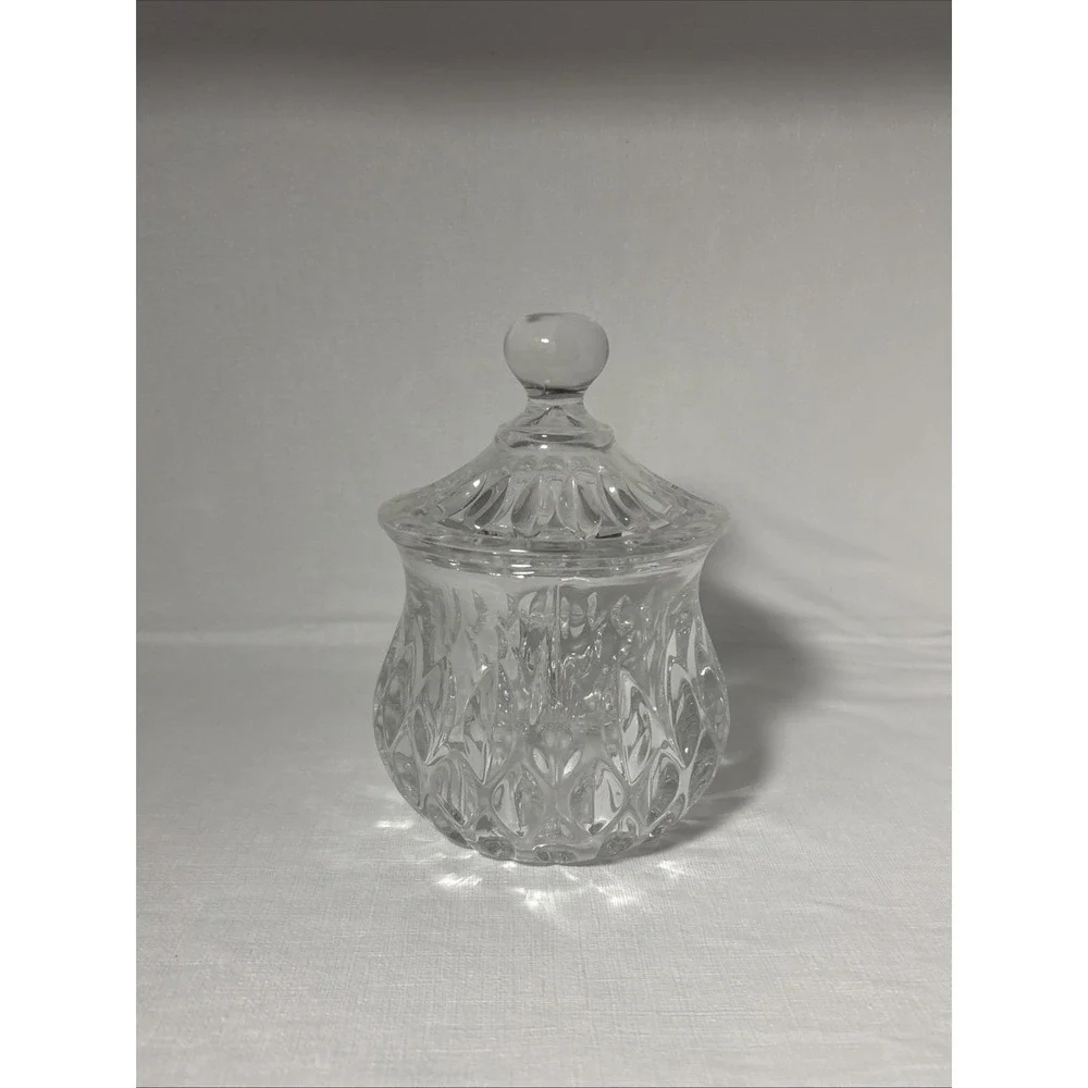 Gorham Crystal Althea Cut Lidded Candy Jar
